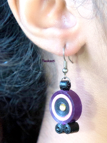 Purple Pink wonder Earring